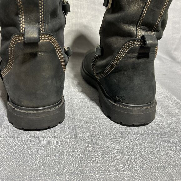 Women’s Timberland Boots Size US size 8 Knee High Ring Details Leather Gold - Picture 7 of 16